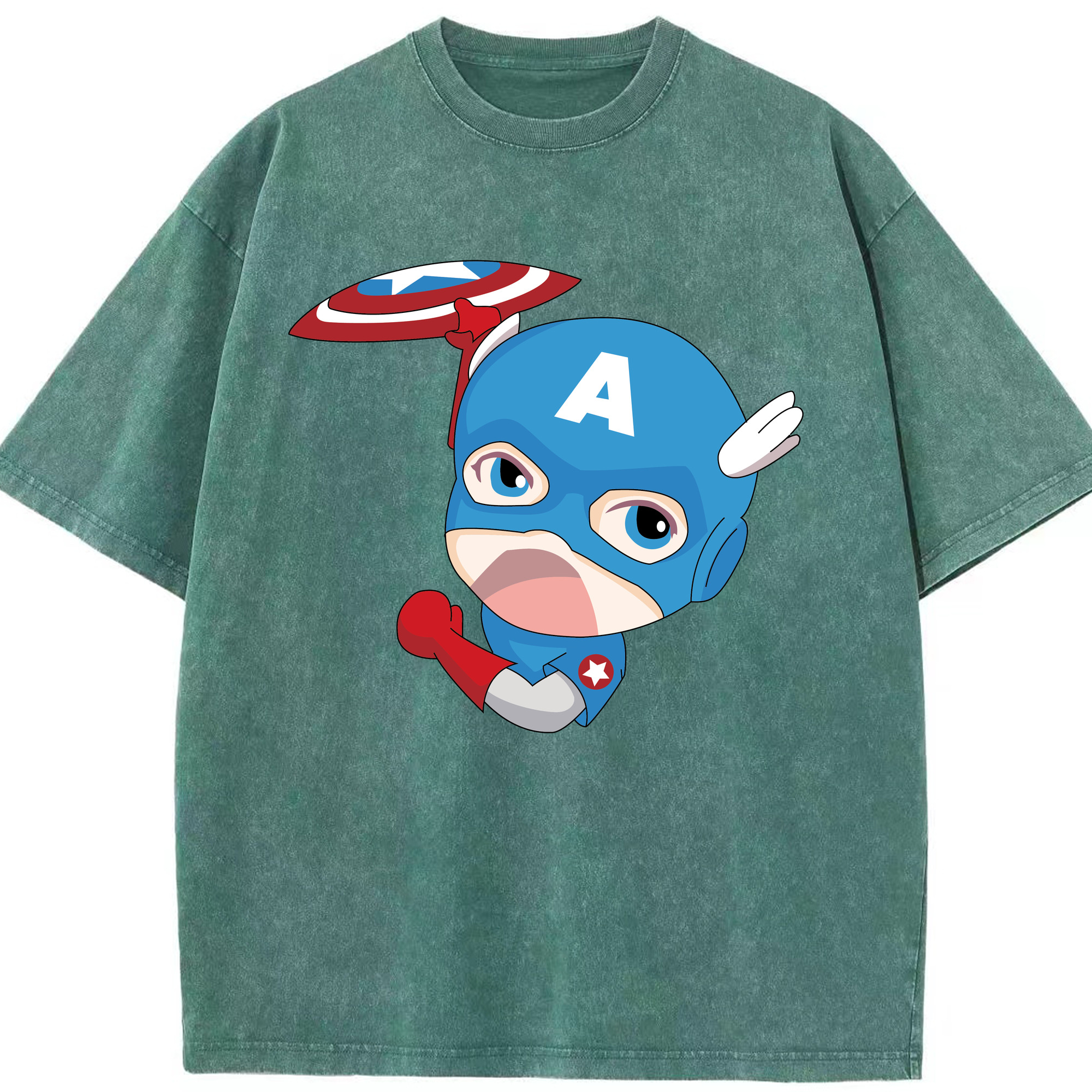 （画像用） アベンジャーズ The Avengers 綿100% ヴィンテージ風 半袖Tシャツ（フロントプリント）